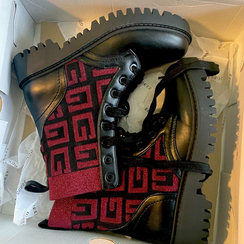 Guess Olina Combat Boot size 5